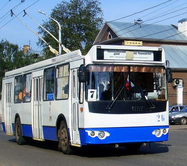 С сегодняшнего дня в Костроме изменена схема движения 7-го троллейбуса