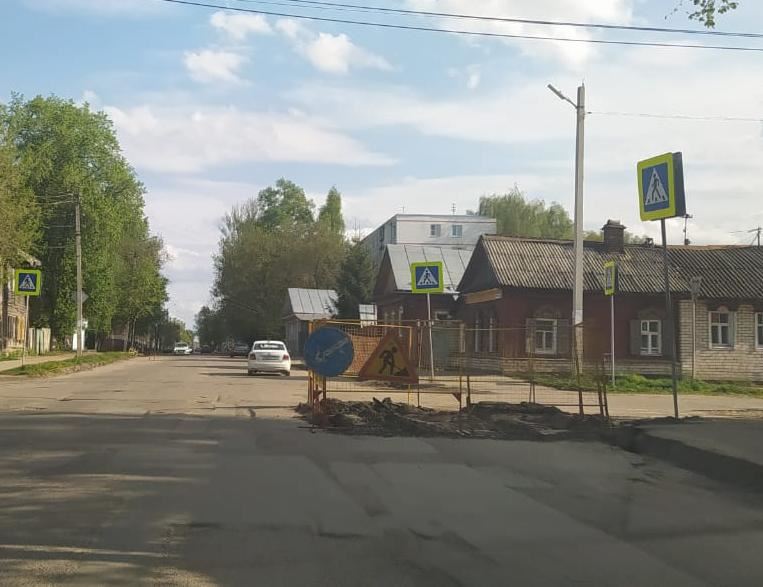 Часть улицы Козуева в Костроме закрыли на ремонт