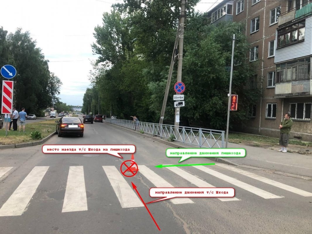 В Костроме на пешеходном переходе иномарка сбила  10-летнего мальчика