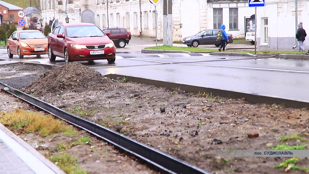 В Судиславле завершается ремонт одной из главных магистралей посёлка