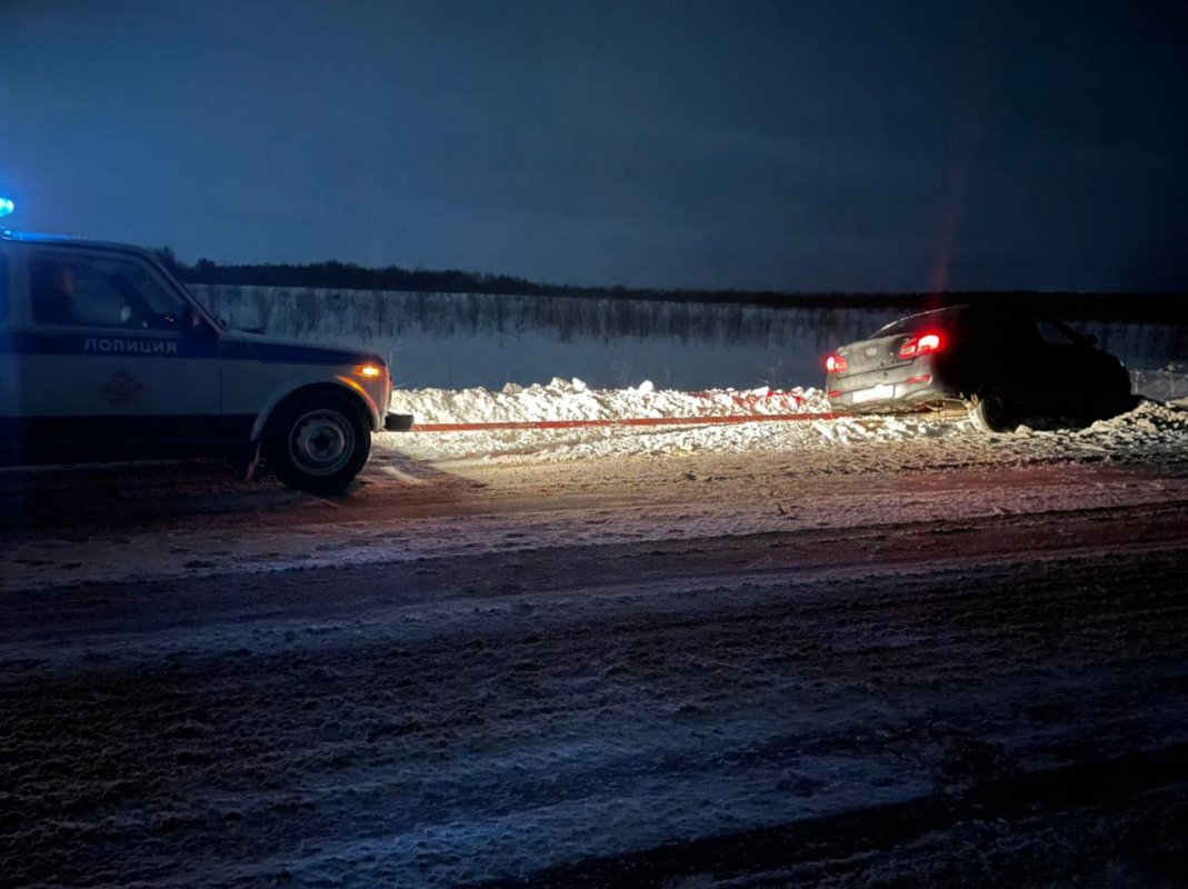 Костромская полиция помогла водителю выбраться из снежного плена