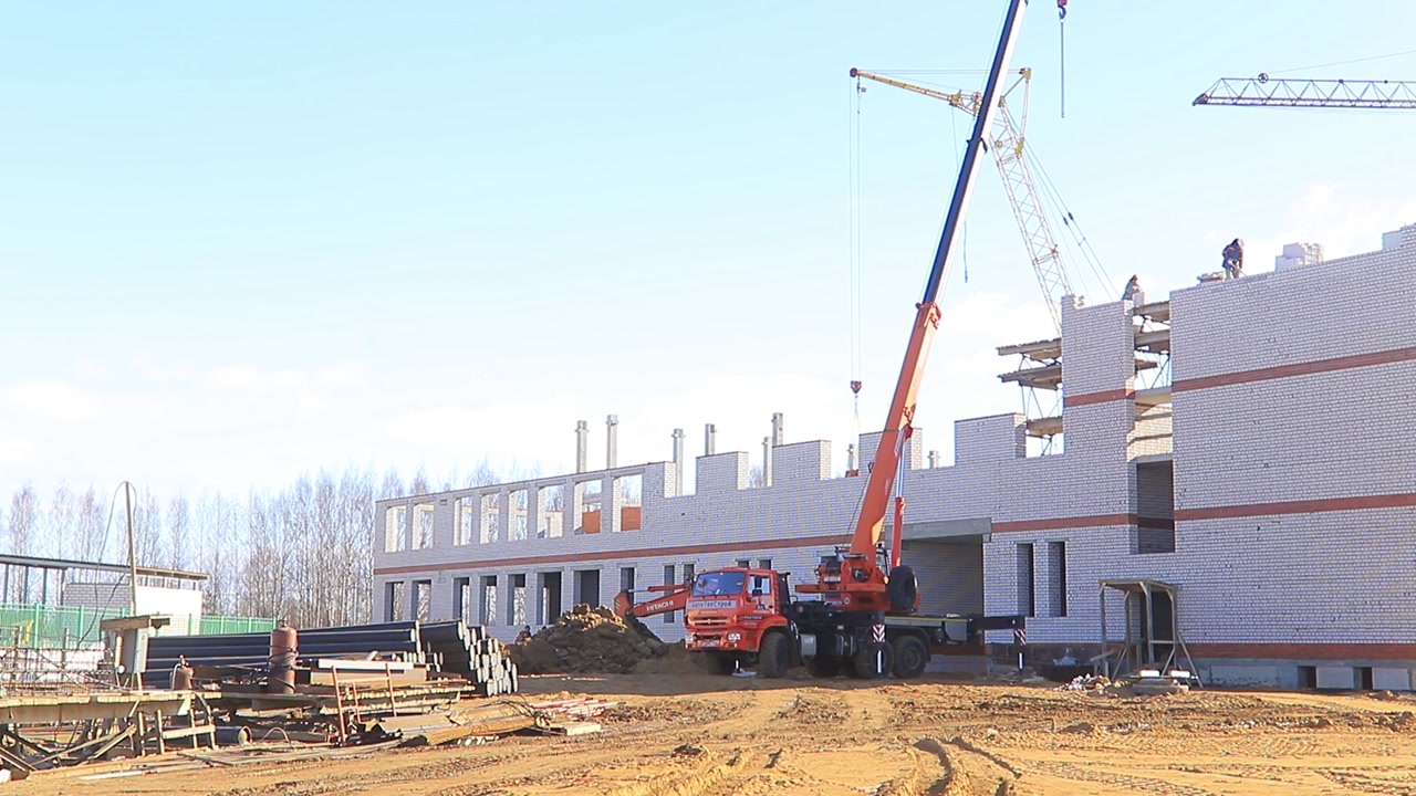 В Костроме в поселке «Волжский» завершается строительство школы на 900 мест