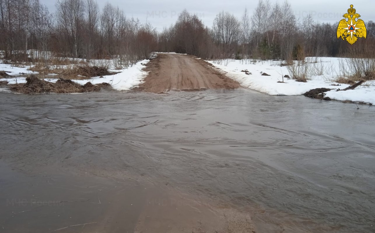 В  Судиславском районе из-за снеготаяния и осадков разлилась река Корба
