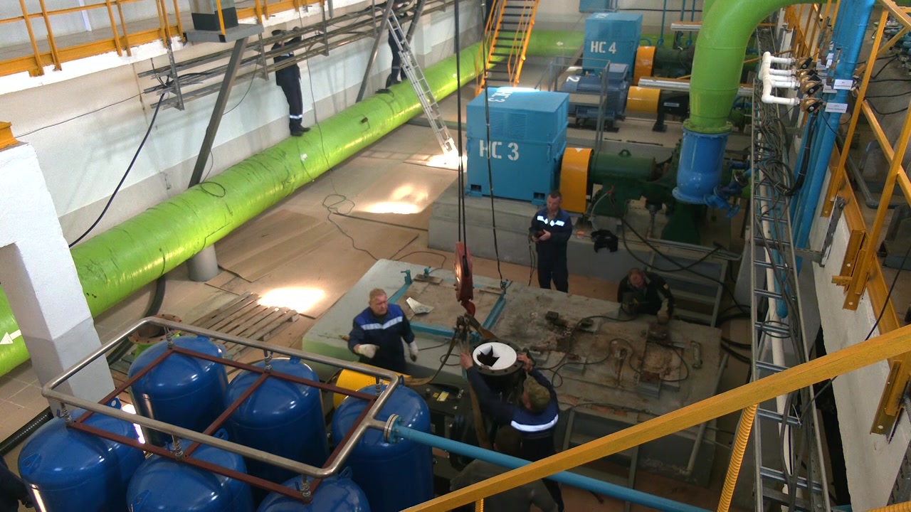На Главной насосной станции горводоканала в Костроме устанавливают новое оборудование