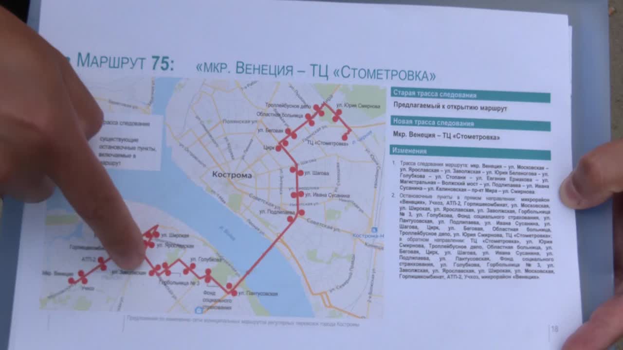 Схема маршрутного транспорта Кострома. Кострома маршрут на 1 день. Пересадка на автобусах по карте