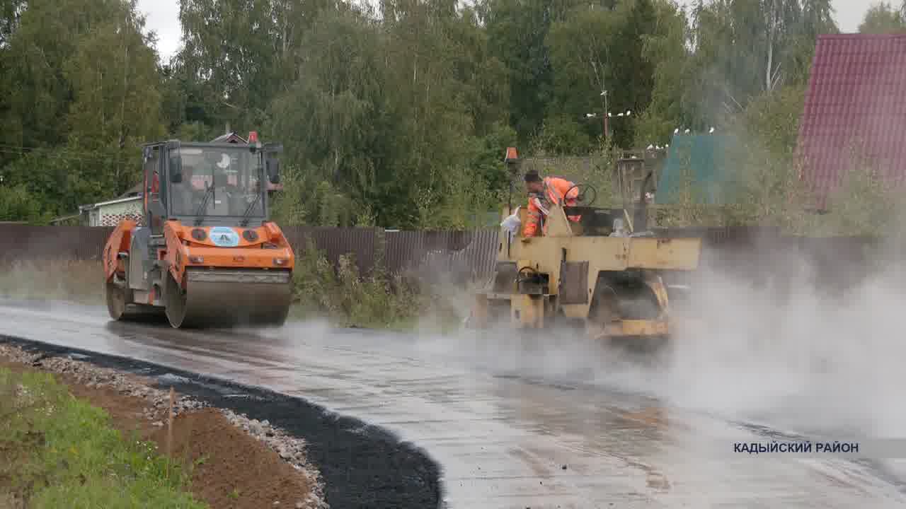 В Костромской области завершается ремонт дороги к Завражью
