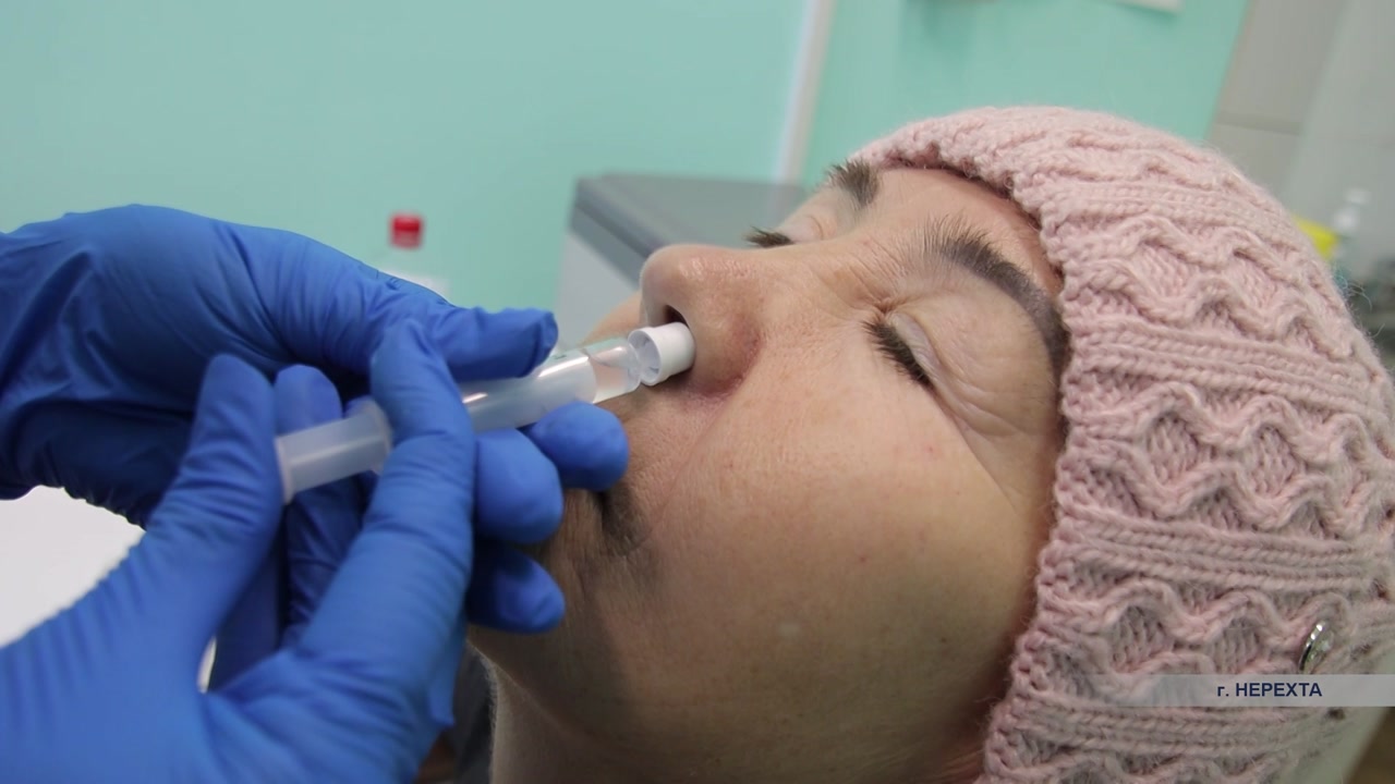 В Костромской области все шире применяю назальным способ вакцинации