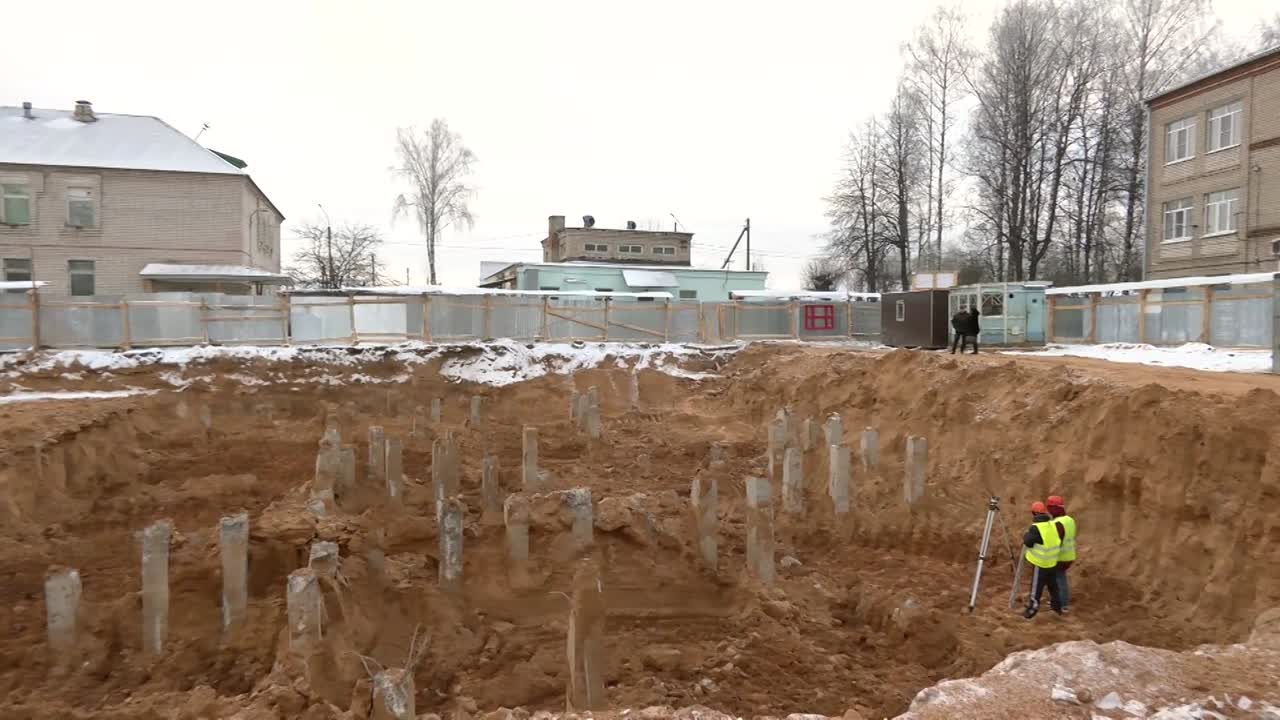 В Костроме начали строить новый корпус Детской областной больницы
