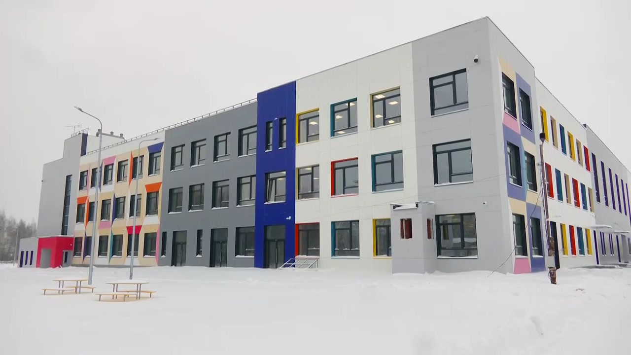 Строительство школы в п. Волжский находится на завершающем этапе