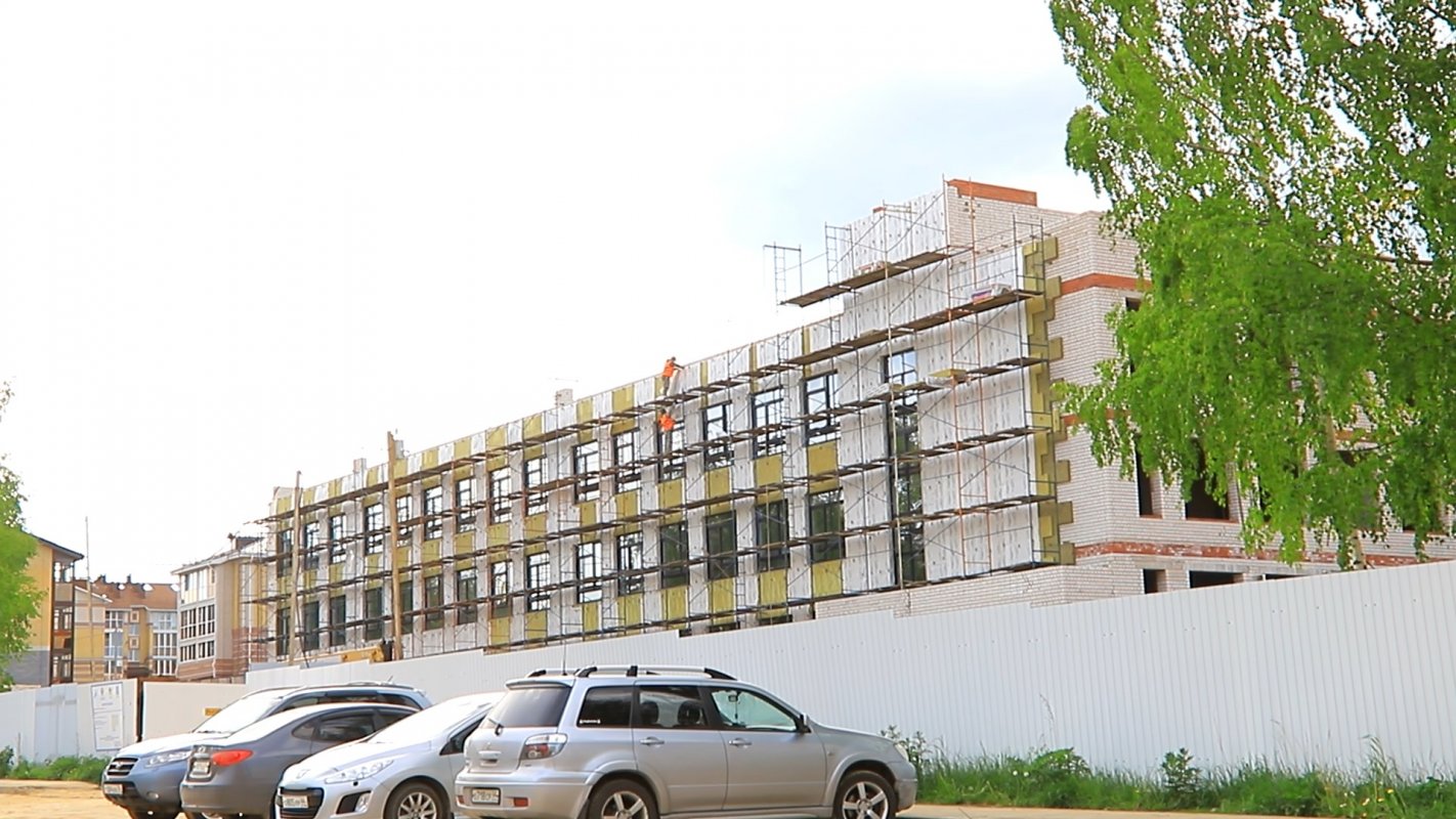 В костромском микрорайоне Новый город подрядчик завершил строительство здания школы