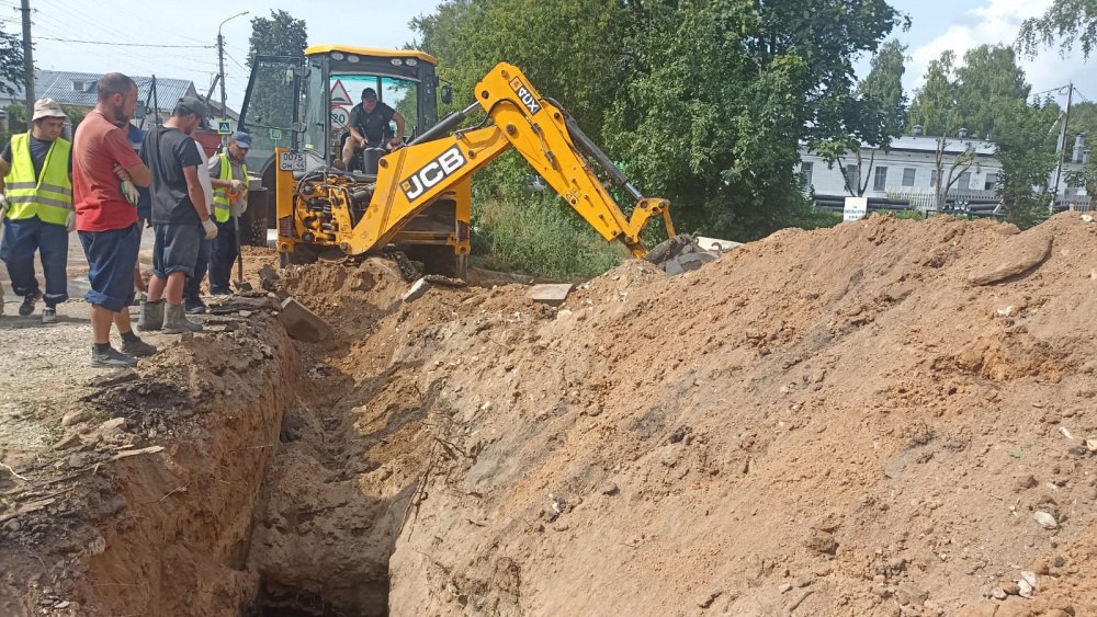 В Костроме строят ливнёвку для нового корпуса детской областной больницы