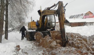 В Вохме полным ходом идёт реконструкция водопровода