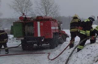 В Кадыйском районе Костромской области пожарные за полчаса потушили огонь в котельной