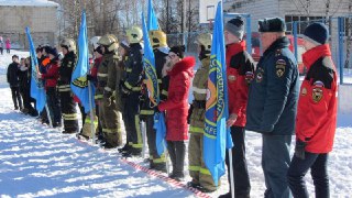 В Костроме прошел флешмоб, посвященный 100-летию Советской пожарной охраны